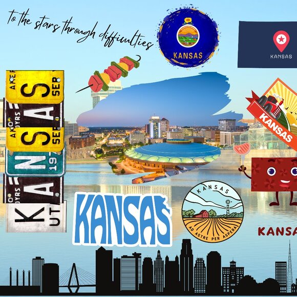 Kansas State Tumbler, Kansas City Tumbler, Vacation Travel Cup, 20oz Tumbler - Picture 2 of 7